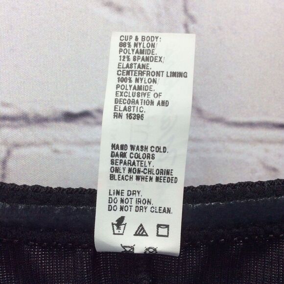 Vintage Weight Watchers In Control Instant Body Shaping Bra Slip Size 36D Black - Picture 7 of 10